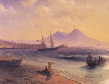  seestücke - Ivan Aiwasowski Fischer Rückkehr in der Nähe von Neapel 1874 Seestücke